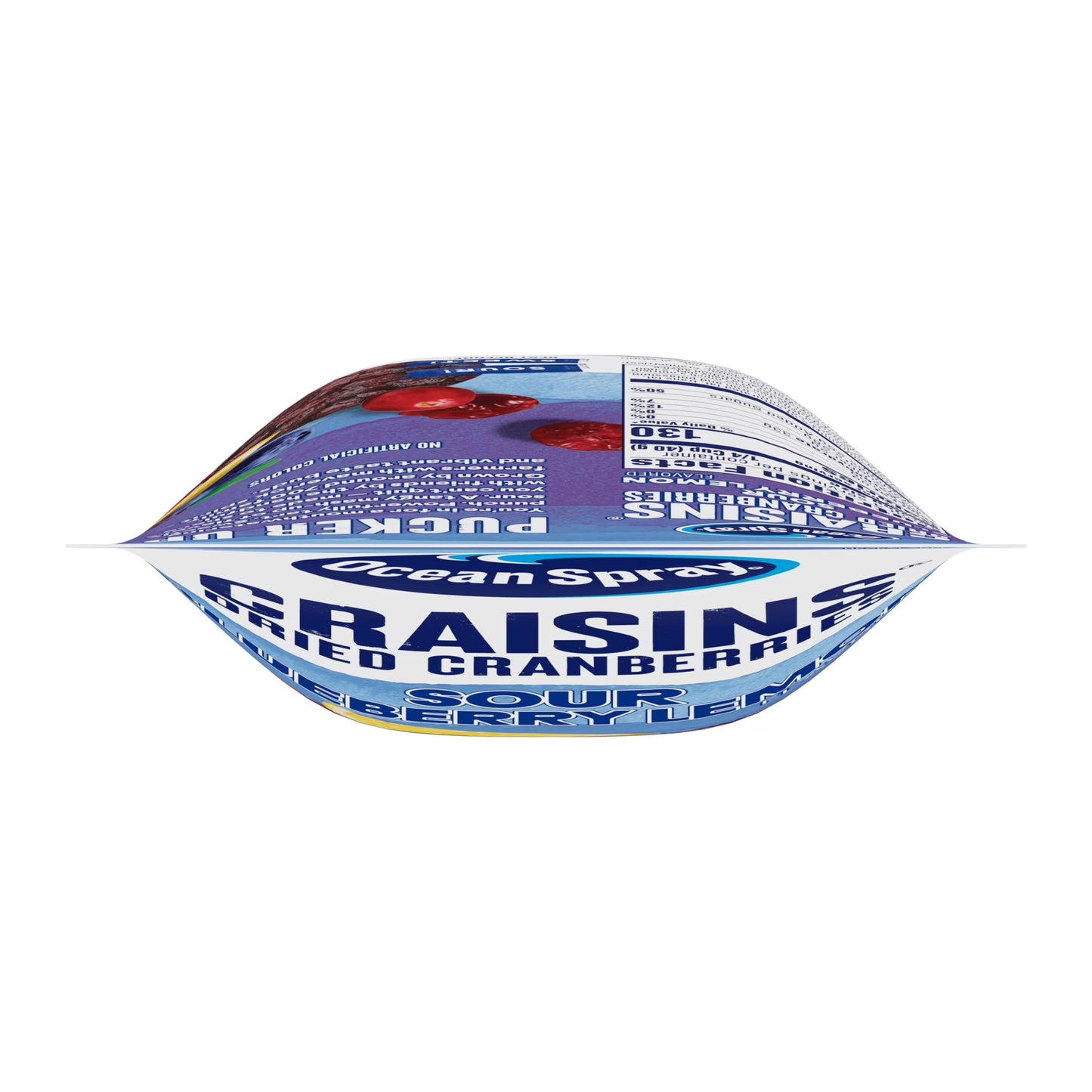 Ocean Spray Sour Blueberry Lemon Flavored Craisins Dried Cranberries, 6oz