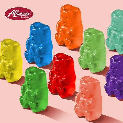 Albanese World’s Best 12 Flavor Gummi Bears, 7.5oz Regular Size, Gluten Free
