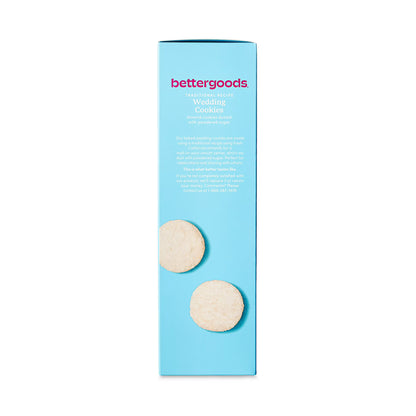 (4 pack) bettergoods Traditional Recipe Wedding Cookies, 6 oz