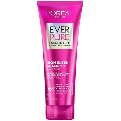 L'Oreal Paris EverPure Sulfate Free Iron Sleek Smoothing Hair Conditioner, 6.8 fl oz