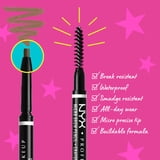 NYX Professional Makeup Micro Precise Vegan Eyebrow Pencil, Ash Blonde, 0.003 oz