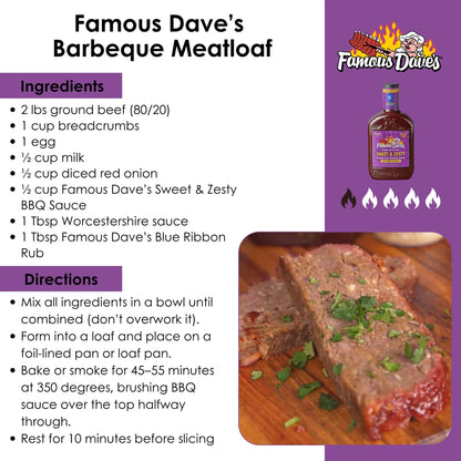 Famous Dave's Sweet & Zesty BBQ Sauce, 20 oz