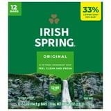 Irish Spring Bar Soap for Men, 12 HR Fresh Deodorant Soap, Original Scent, 3.7 oz Soap Bar (12 Pack)
