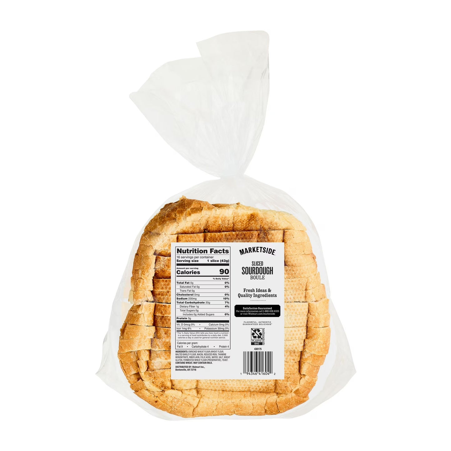 Marketside Sliced Sourdough Boule, Shelf-Stable, 24 oz