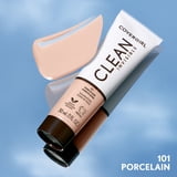 COVERGIRL Clean Invisible Liquid Foundation, 101 Porcelain, 1.0 fl oz