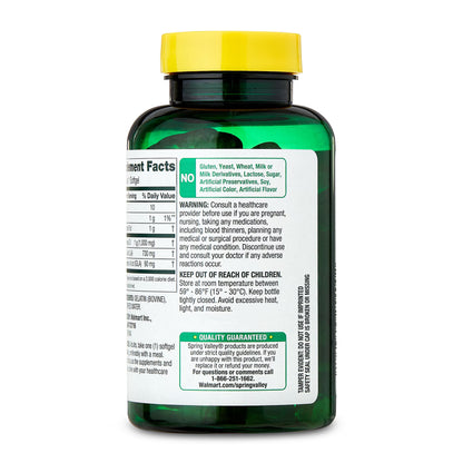 Spring Valley Standardized Evening Primrose Oil Women’s Health Dietary Supplement, 75 Softgels