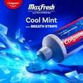 Colgate Max Fresh with Whitening Toothpaste with Mini Breath Strips, Cool Mint Toothpaste for Bad Breath, 6.3 Oz Tube