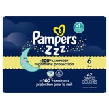 Pampers Swaddlers Overnight Zzz Baby Diapers Size 6, 42 Count (Select for More Options)