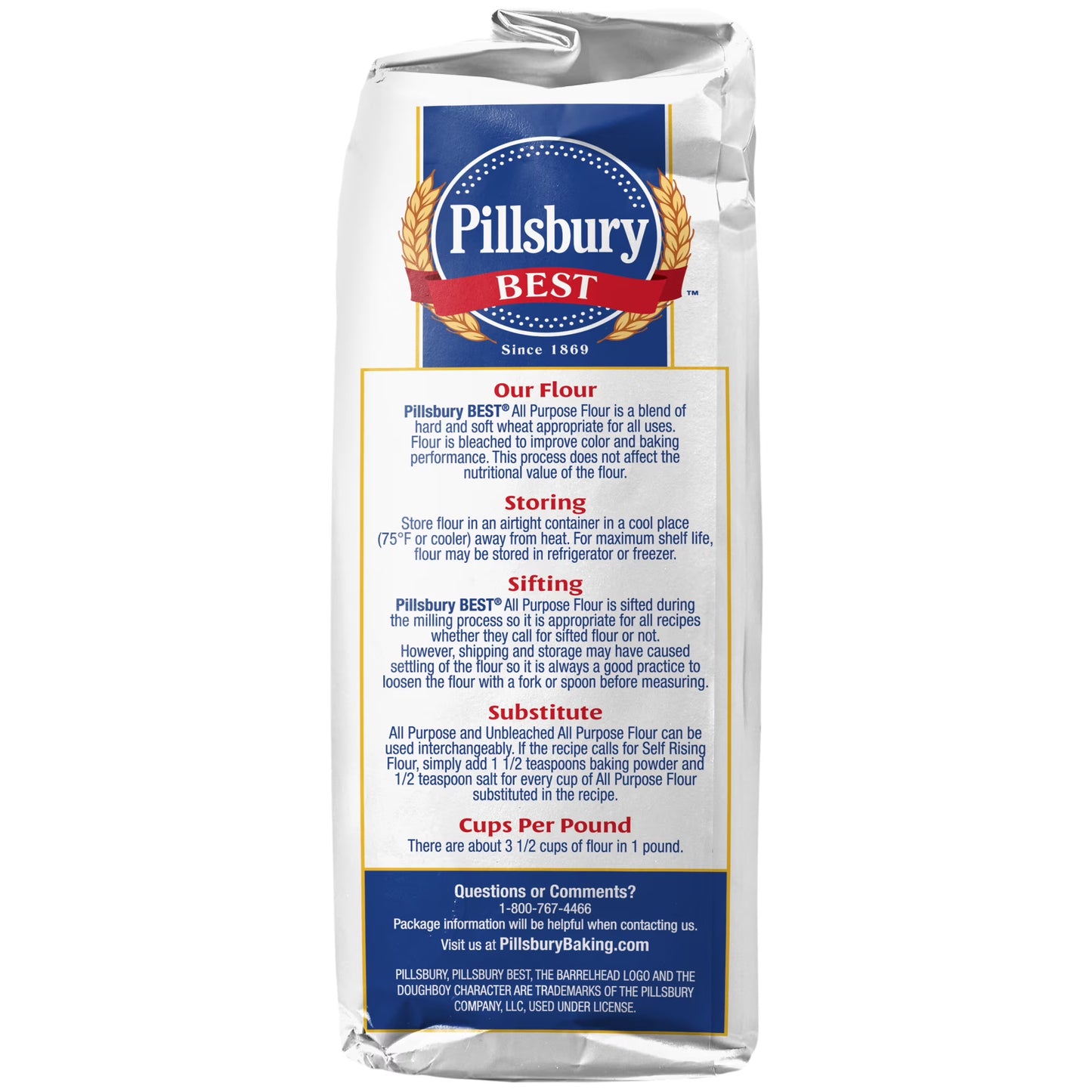 Pillsbury Best Bleached All Purpose Flour, 5 lb Bag