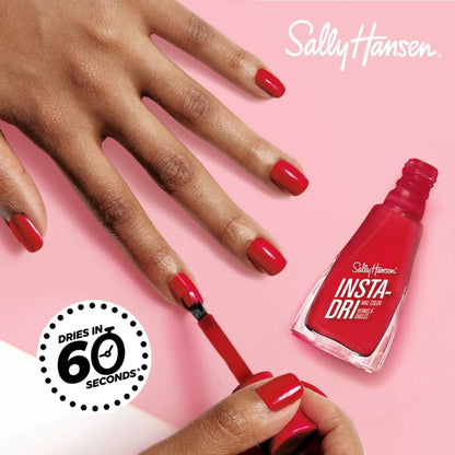 Sally Hansen Insta-Dri Nail Color Polish, Augmented Red-ality, 0.31 fl oz, Quick Dry