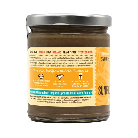 Dastony Organic Sprouted Sunflower Seed Butter, 8 oz