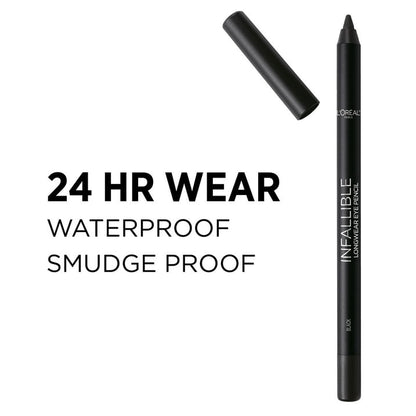 L'Oreal Paris Infallible Pro-Last Waterproof, Up to 24HR Pencil Eyeliner, Aubergine, 0.042 oz.