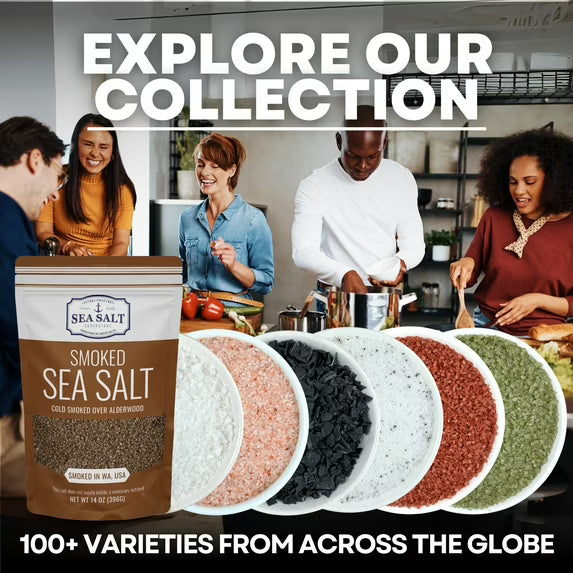 Sea Salt Superstore Fine Grain Cold Smoked Sea Salt over Alderwood Gluten-Free