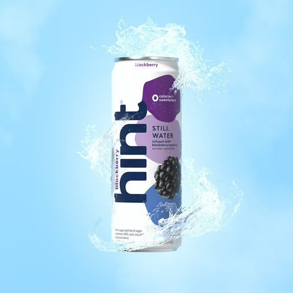 Hint Canned Water, Blackberry-Purified Flavored Water with Zero Calories, Natural Flavors, and Sugar Free - 12 Fl Oz Cans (Pack of 12)