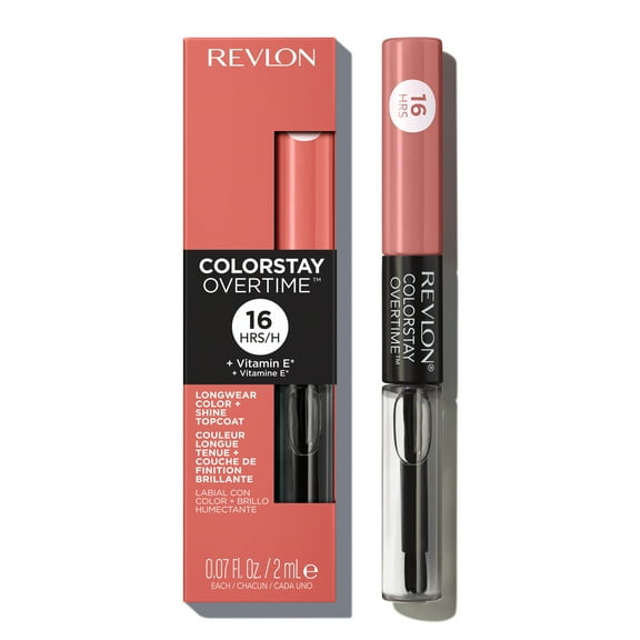 Revlon ColorStay Overtime Longwearing Gloss Lipstick with Vitamin E, 510 Boundless Nude, 0.07 fl oz