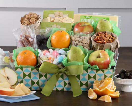 Wine Country Gift Baskets Deluxe Fresh Fruit, Chocolate and Snacks