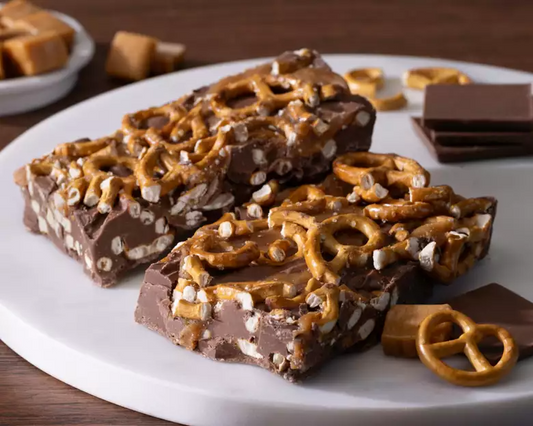 Wine Country Gift Baskets Pretzel Caramel Bark (12oz) - Nut Free