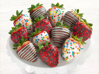 Birthday Dipped Strawberries (full dozen)