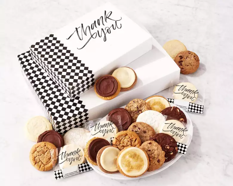 Thank You Gift Box - 12 Assorted Cookies