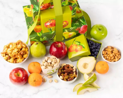 Gourmet Fruit and Nut Collection Gift Tower