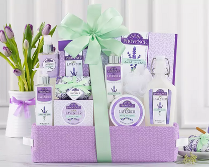 Lavender Spa Experience Gift Basket