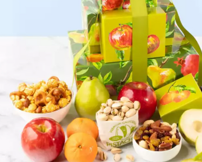 Gourmet Fruit and Nut Collection Gift Tower
