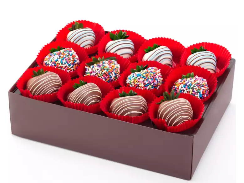Birthday Dipped Strawberries (full dozen)