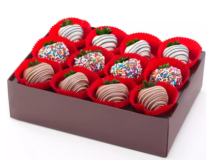 Birthday Dipped Strawberries (full dozen)