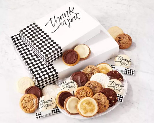 Wine Country Gift Baskets Thank You Gift Box - 24 Assorted Cookies