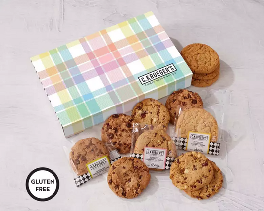 Wine Country Gift Baskets Spring Plaid Full Dozen Gluten Free Cookies