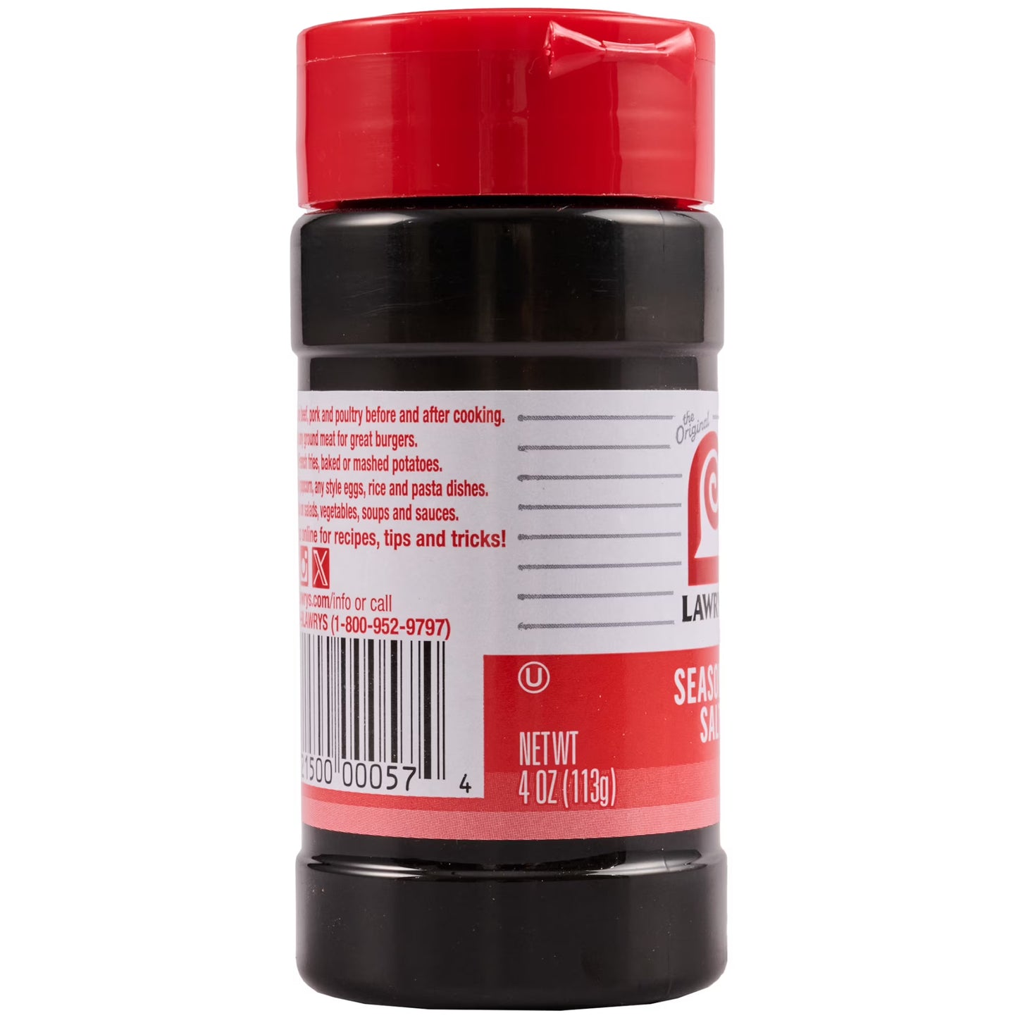 Lawry's Kosher Seasoned Salt, 4.0 oz Bottle