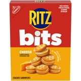(4 pack) RITZ Bits Cheese Sandwich Crackers, Snacks for Kids and Adults, Lunch Snacks, 8.8 oz