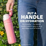 Cirkul 26oz StrawSip Flip Water Bottle, Stainless Steel, Double Wall Insulated, Pacific (Blue)