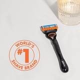 Gillette Fusion5 Razor Men 5 Blade Manual Razor ,1 Handle and 2 Blade Refills ,Black