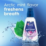 (3 pack) Crest Mouthwash 3D White Clean Whitening, Breath Protection, Alcohol-Free, Radiant Mint Flavor, 32 fl oz