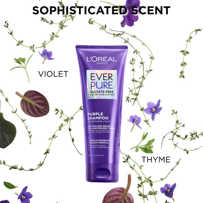 L'Oreal Paris EverPure Sulfate Free Purple Conditioner, Squeeze Bottle, 23 fl oz