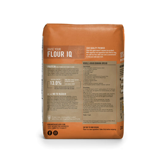 King Arthur Flour White Whole Wheat Flour 5 lb. Bag