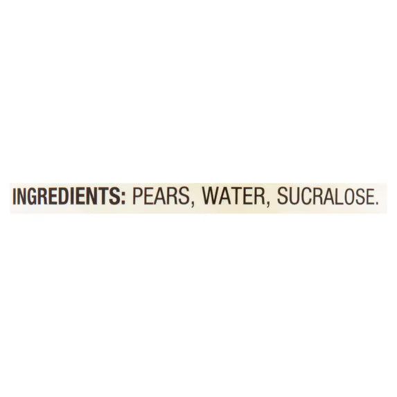 Great Value No Sugar Added Canned Sliced Pears, 14.5 oz