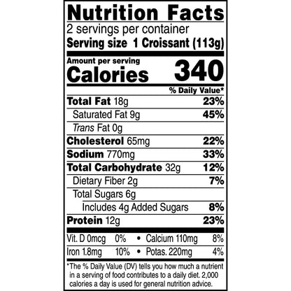 Hillshire Farm Buffalo Style Chicken Stuffed Croissants, 8 oz, 2 Count (Frozen)