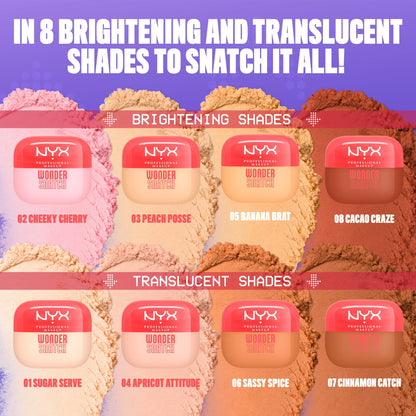 NYX Professional Makeup Wonder Snatch Translucent Setting Powder, Peach Posse 03