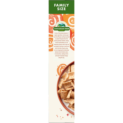 Cascadian Farm Organic Cinnamon Crunch Cereal, Family Size, 14.5 oz