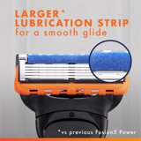 Gillette Fusion5 Power Men's Razor Handle, Orange, 1 Blade Refill