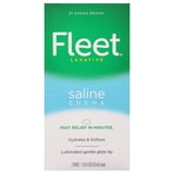 Fleet Laxatives, Saline Enema for Adult Constipation Relief, Prefilled Enemas, 4.5 fl oz, 2 Bottles