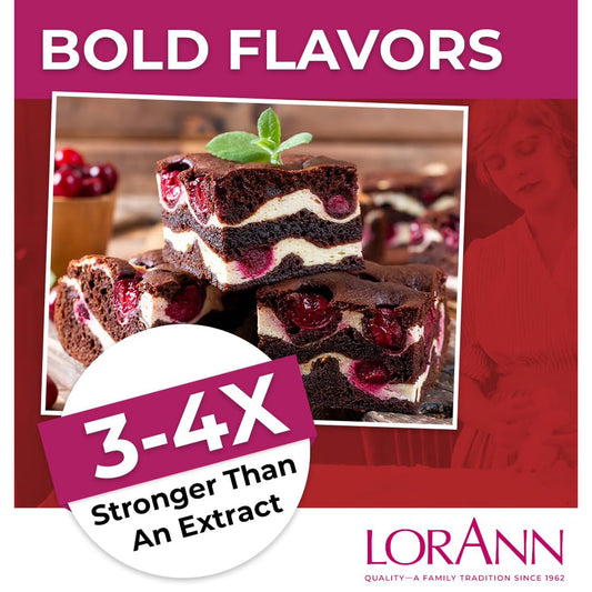 LorAnn Oils Super Strength Flavoring - Used For Candy Making, Flavoring Extracts, Baking, Hard Candy, and Flavor Oils - Bold, Natural Flavors 4X Stronger Than Extracts - Cherry, 1 fl dram