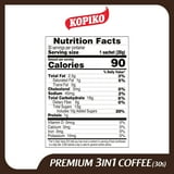 Kopiko Premium Coffee 3-in-1 – 21 oz (30 Sachets) Hard Candy