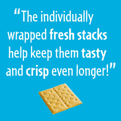 HONEY MAID Fresh Stacks Graham Crackers, Travel Snacks, 12.2 oz (6 Multi Snack Packs)