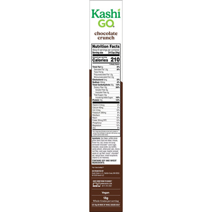Kashi GO Chocolate Crunch Protein Cereal Box, 16 oz