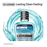 Listerine Ultraclean Intense Antiseptic Mouthwash + Whitening Protection*, Intense Mint, 500 mL