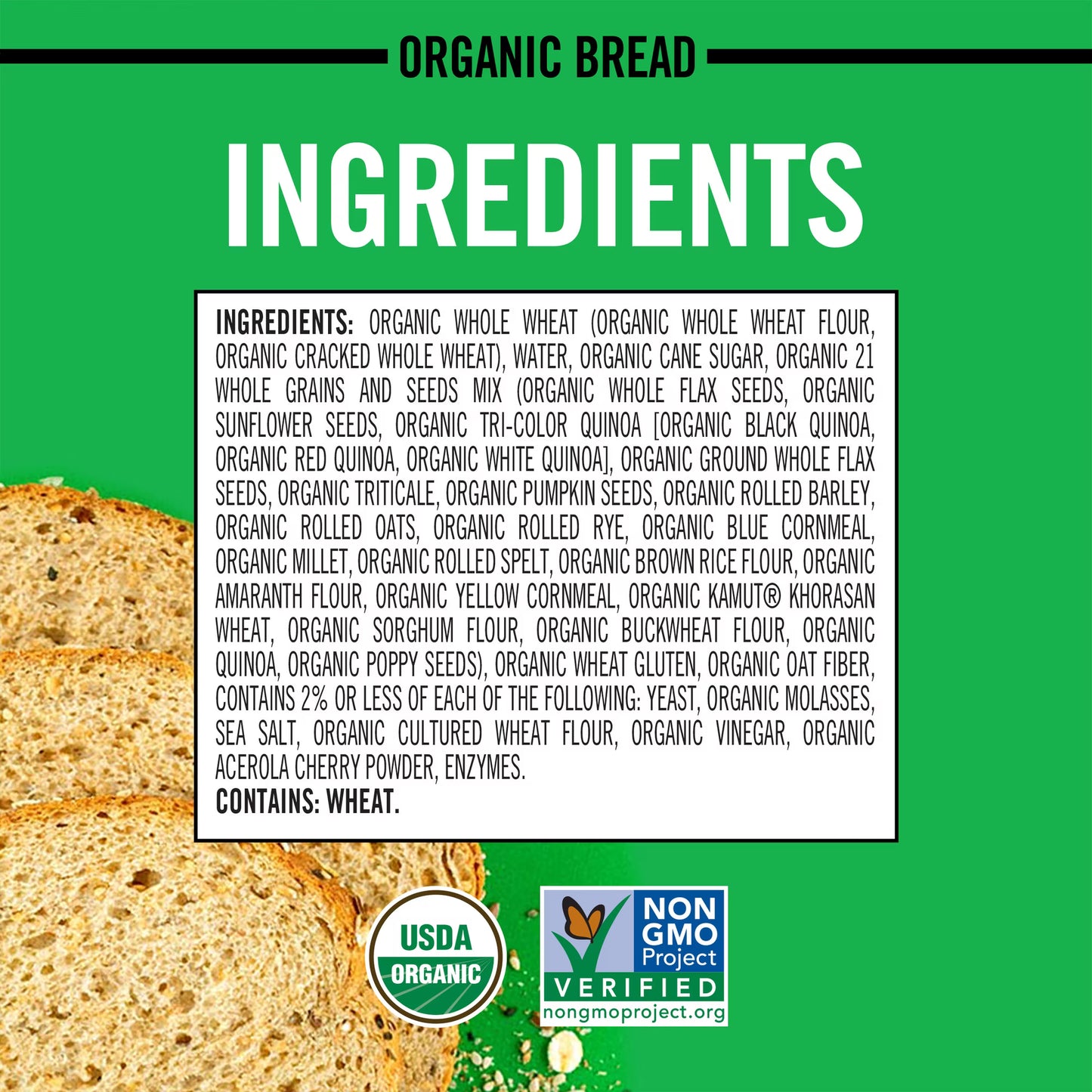 Dave's Killer Bread 21 Whole Grains and Seeds, Whole Grain Organic Bread, 27 oz Loaf