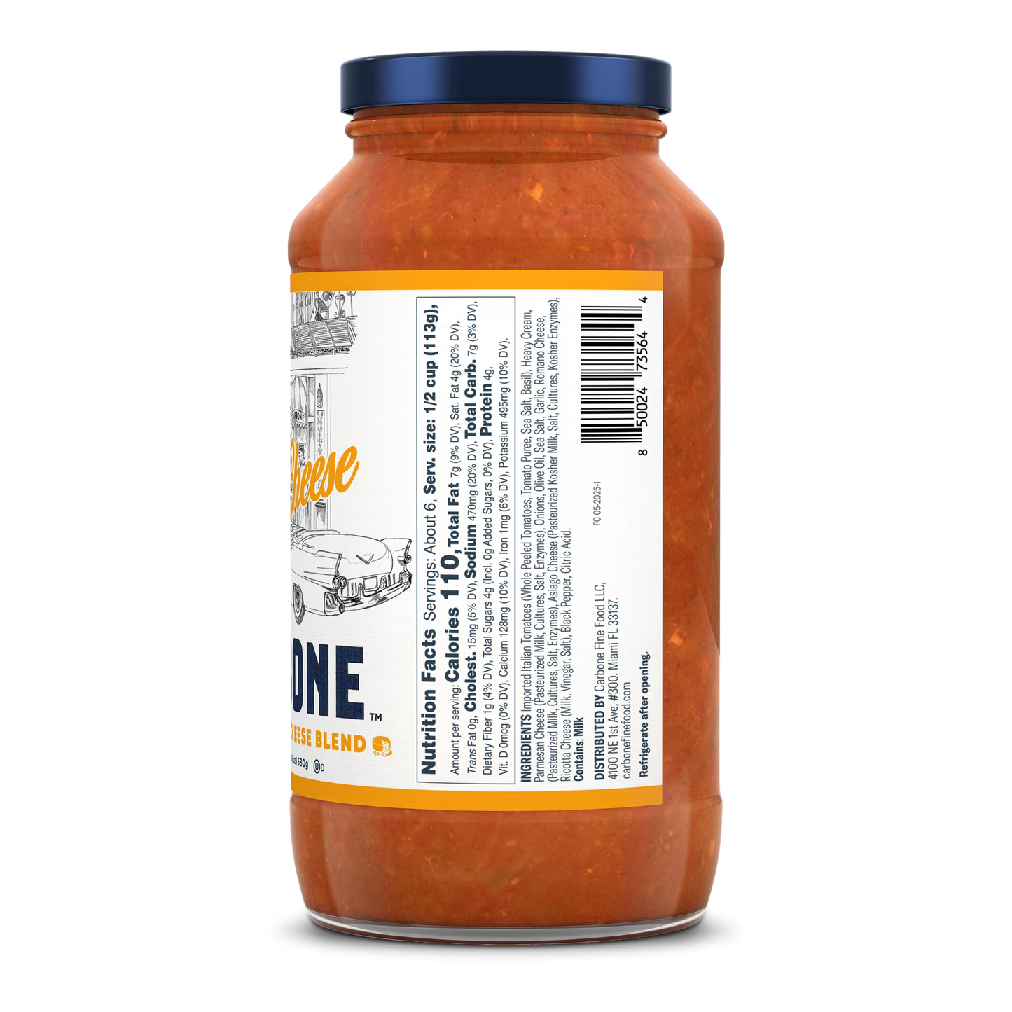 Carbone Four Cheese Pasta Sauce, 24 oz